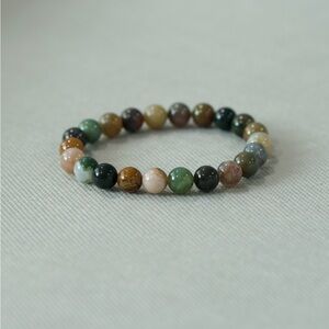 Agate Beaded Bracelet